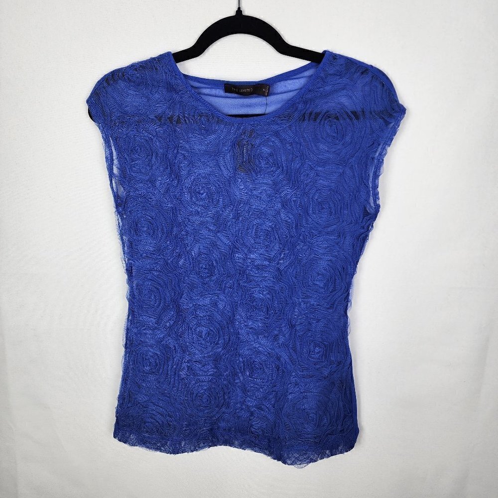 NWT The Limited Sheer Rose Top XS